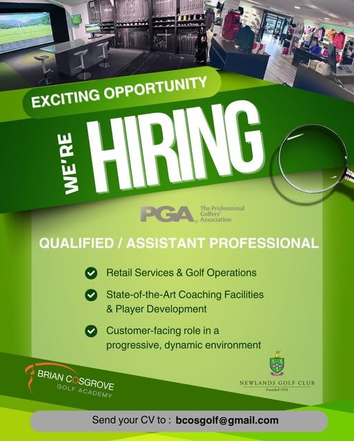 You are currently viewing PGA Assistant required at Newlands GC